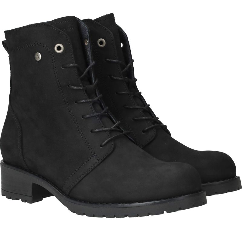 Wolky Quinta F2F Longbeach Veterboots Zwart Dames