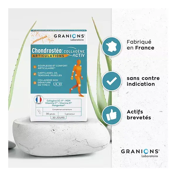 Granions Chondrostéo Joint Collagen Activ 30 cápsulas
