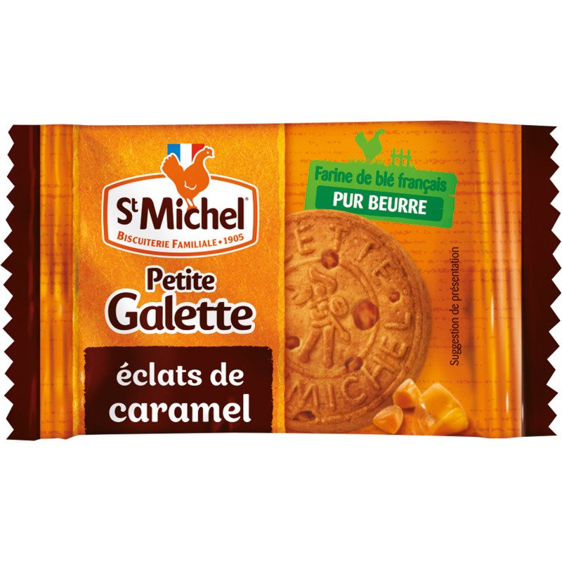 Petites galettes caramel St Michel - Boîte distributrice de 200