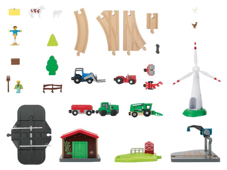 Houten treinset