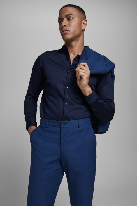 Jack & Jones blauwe heren overhemd