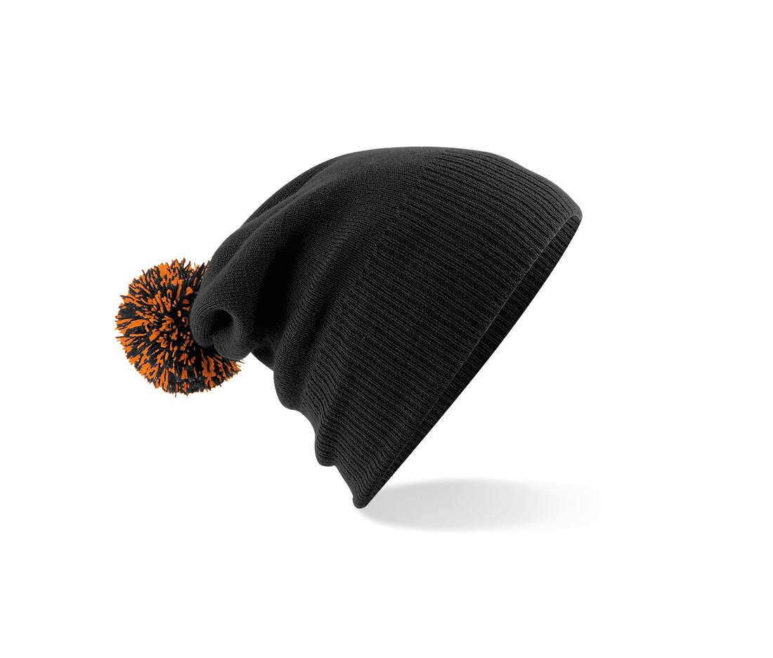 Beechfield BF450 - Bonnet Tendance avec Pompom Bicolore
