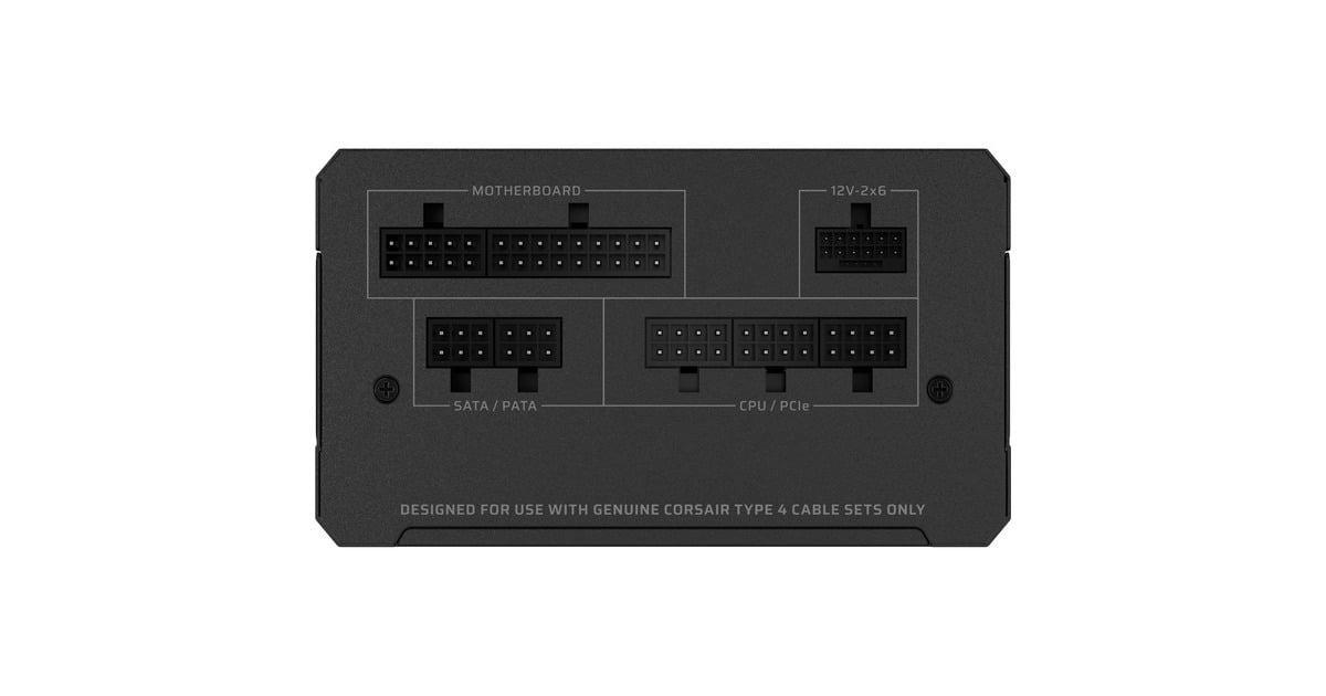 CorsairRM850e (2025) modulaire 850 watt voeding   (Zwart, 1x 12V-2x6, 2x PCIe)