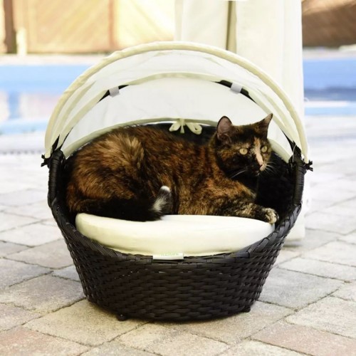 Espreguiçadeira para animais de estimação Kerbl Chillout, preta