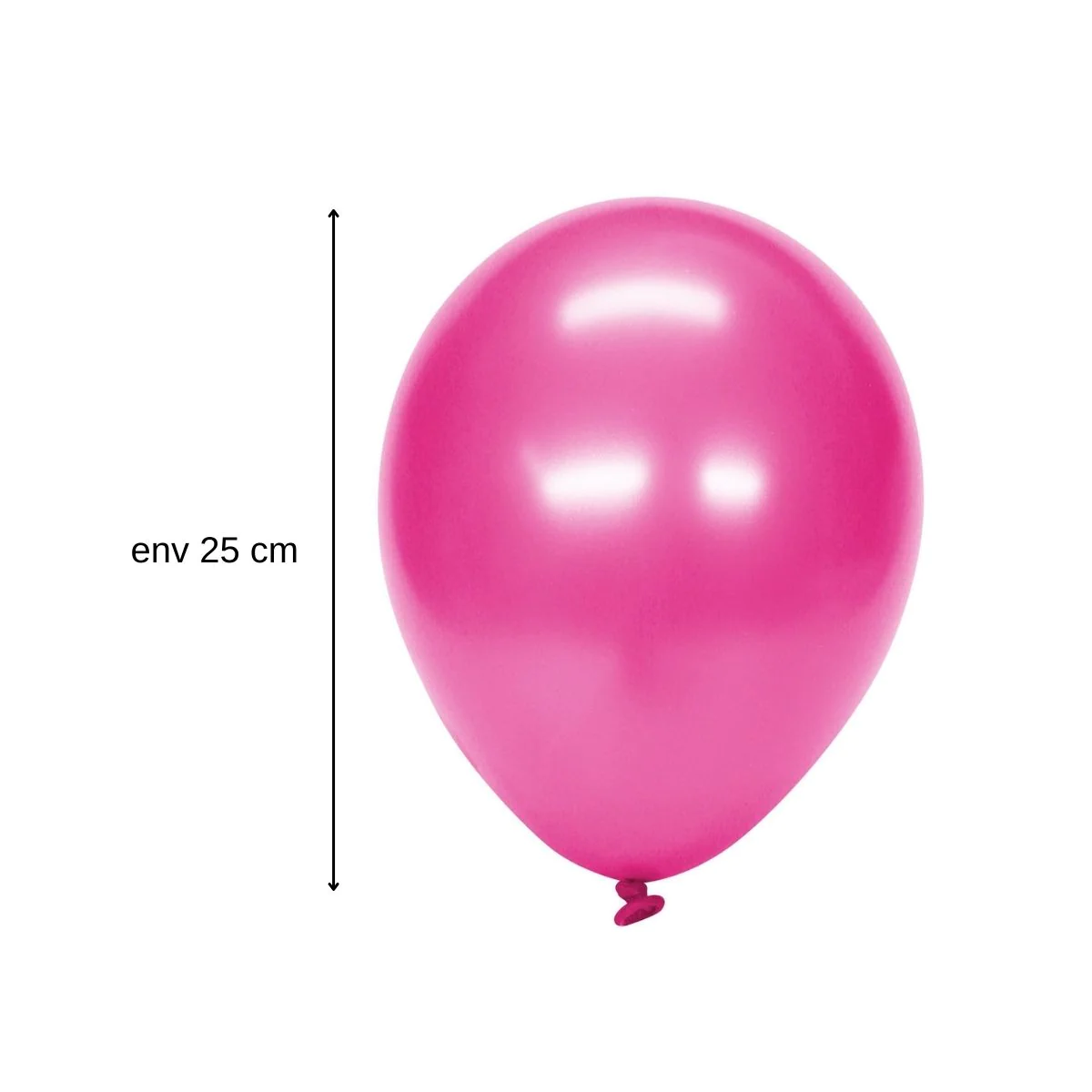 Lot de 15 ballons de baudruche effet métallisé Fackelmann