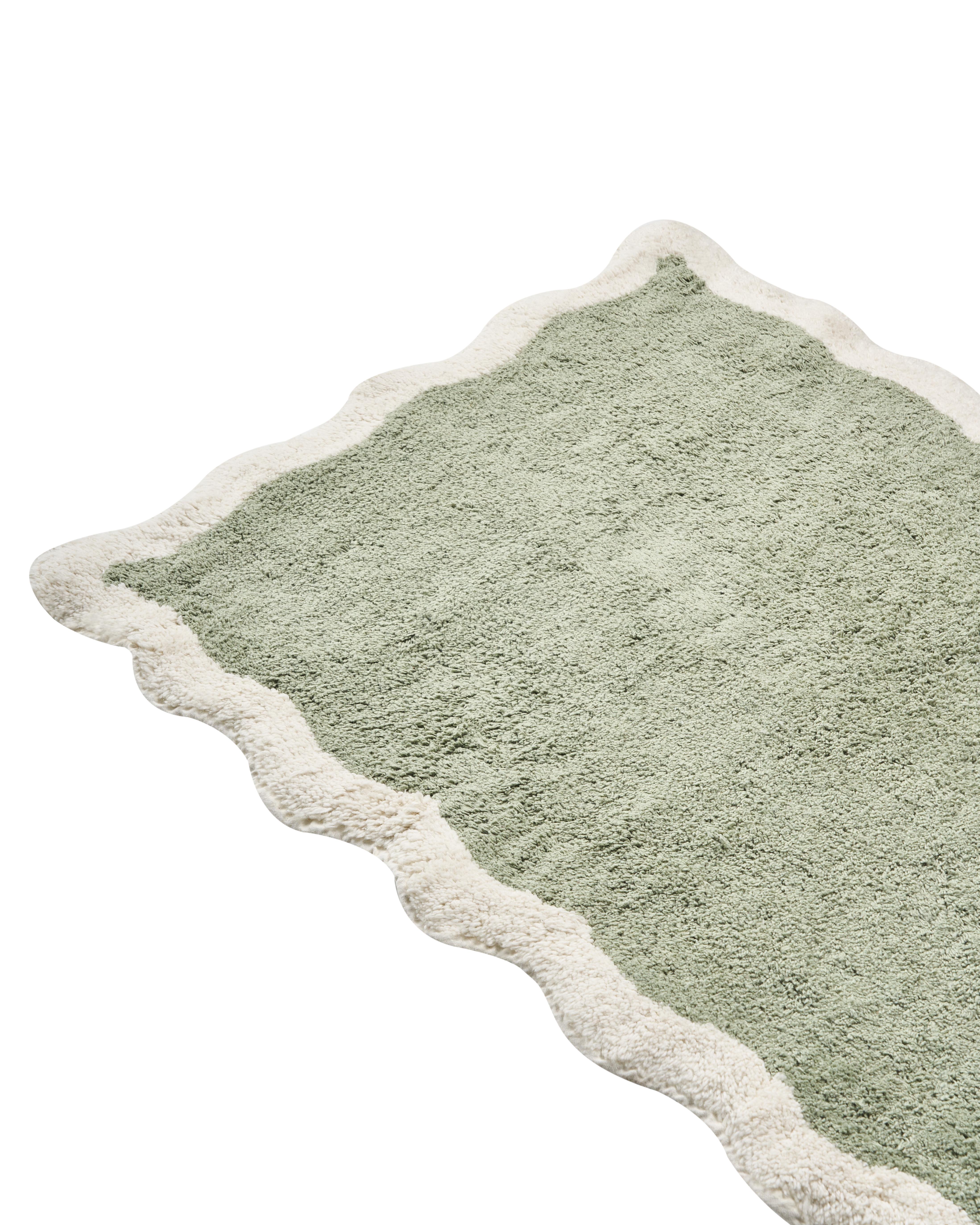 Badmat NANGAL Groen 60 x 90 cm Katoen