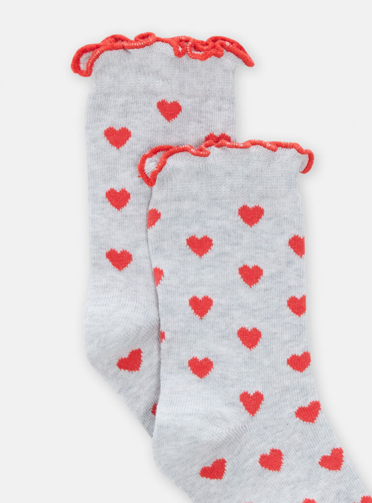 Chaussettes à motif curs pour fille