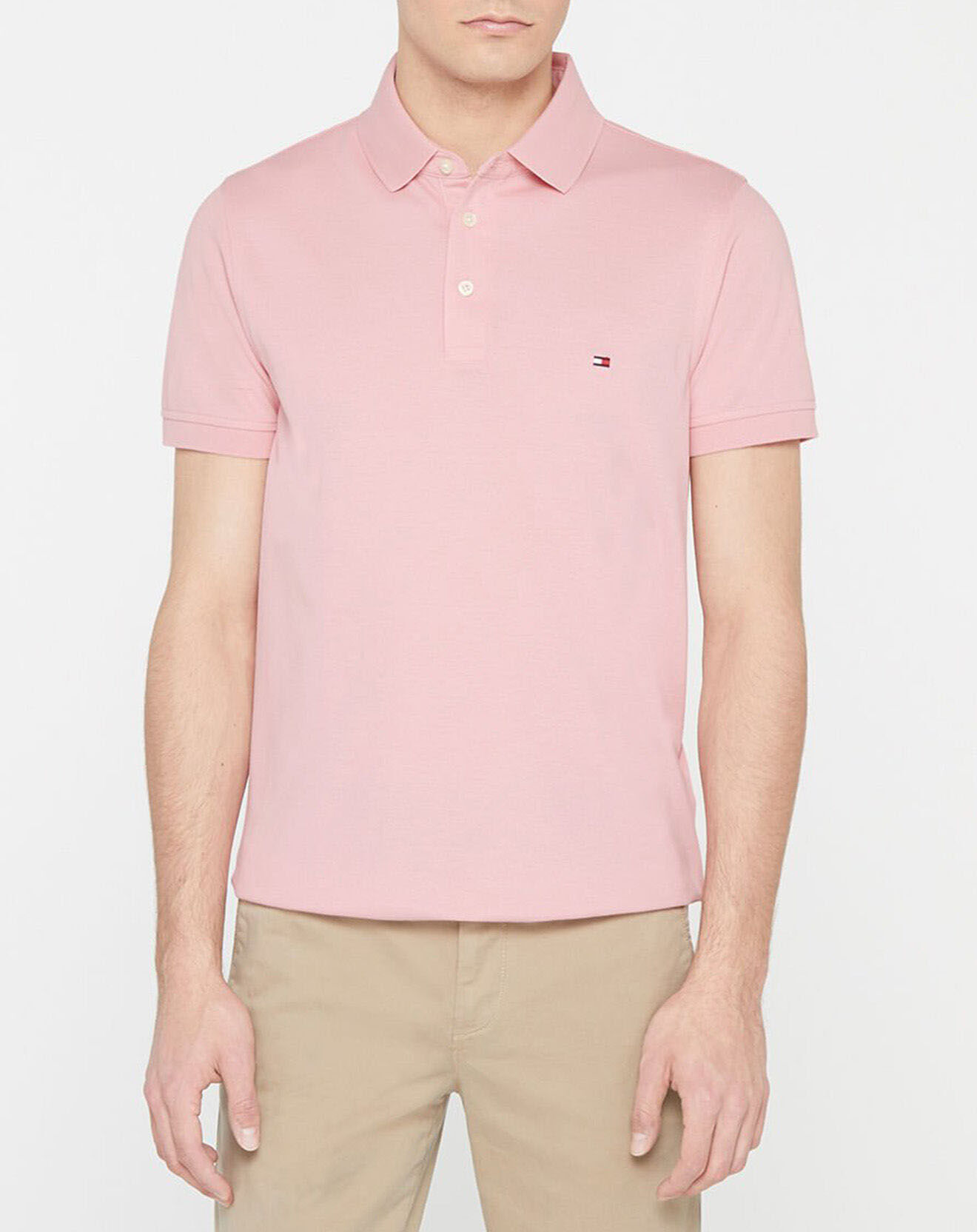 Tommy Hilfiger Polo Slim 1985 vieux rose