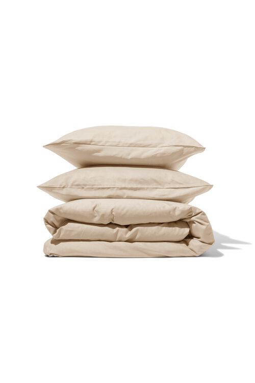 housse de couette percale 240x200/220 sable