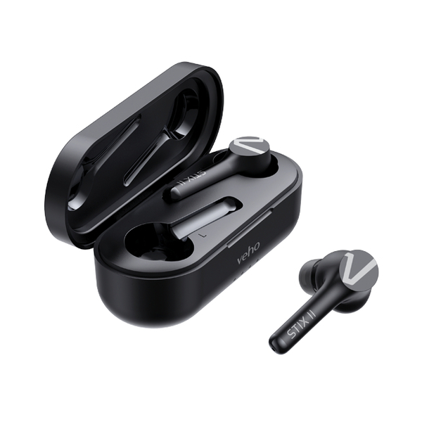 Écouteurs sans fil Veho Stix II True Wireless Carbon Black