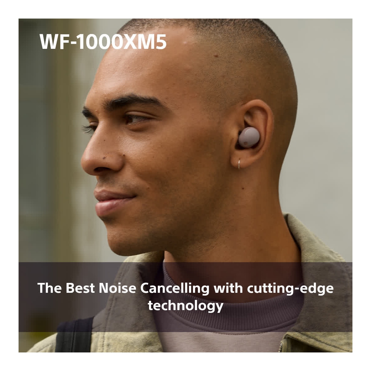 Sony WF1000XM5P helt trådløse in-ear hodetelefoner (smoky pink)