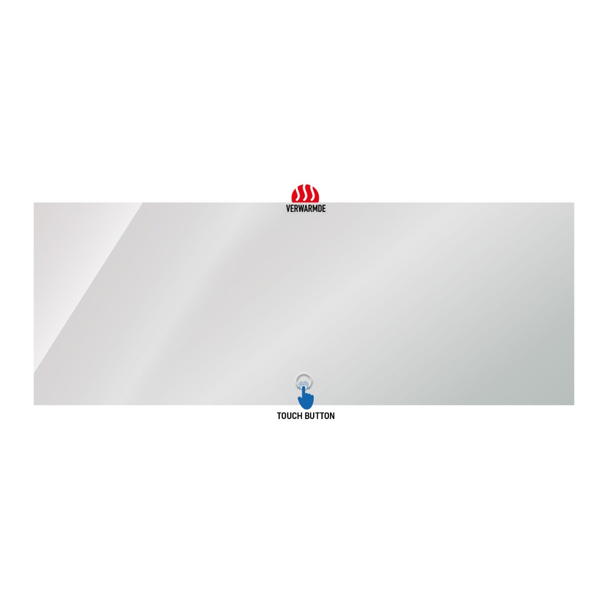 Sanigoods Queen spiegel met verlichting en verwarming 160x60cm