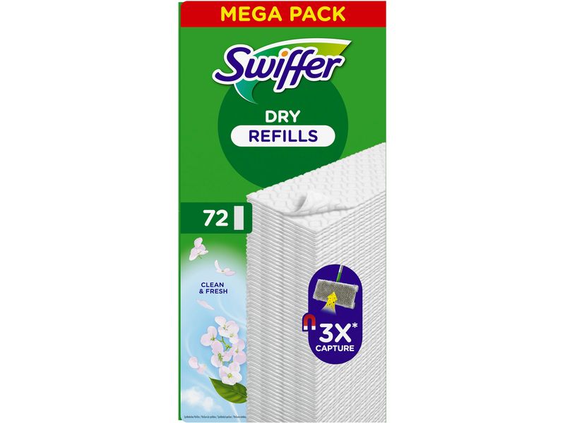 Swiffer Wischtuch Dry 72 Stück Trocken Bodenwischer mit Duft
