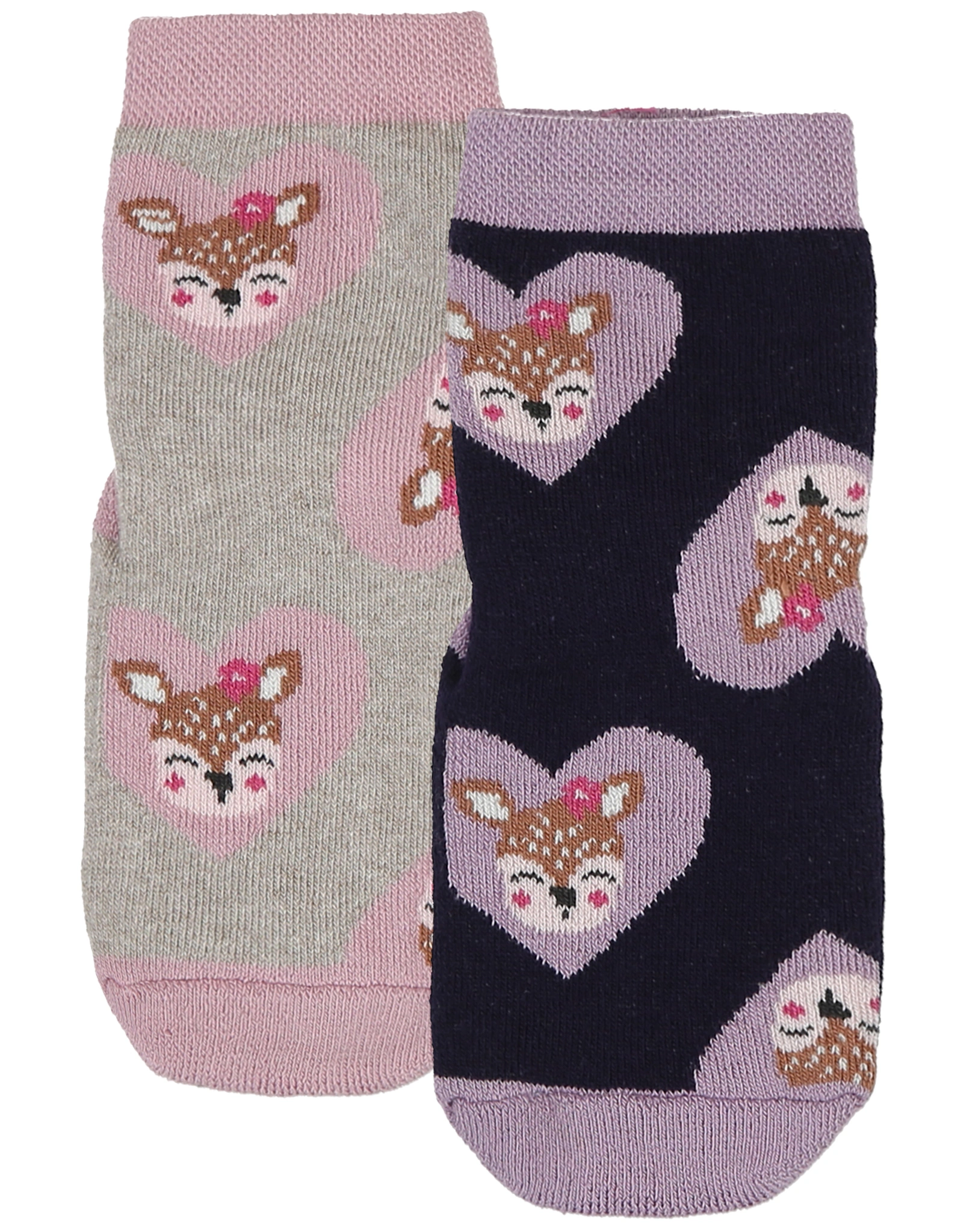 Stoppersocken SOFTSTEP REHHERZ 2er- Pack in brombe