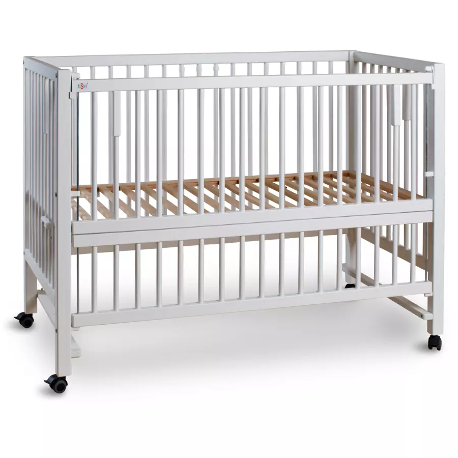 tiSsi® XXL Beistell- und Kinderbett Hajo 60 x 120 cm weiß