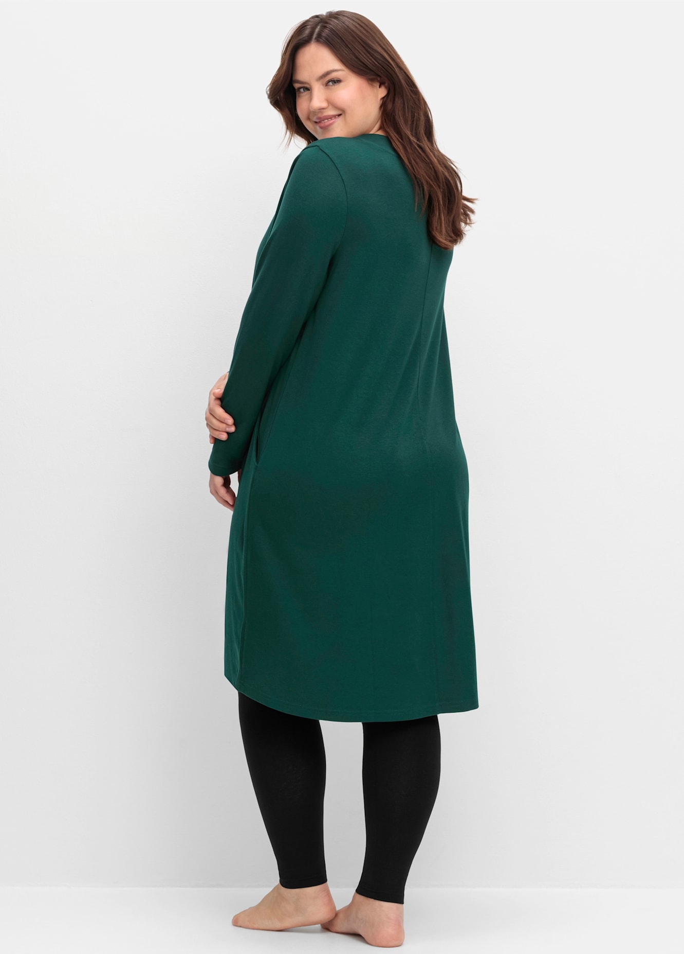 Sheego Sweatkleid »Sweatkleid« Eingrifftaschen