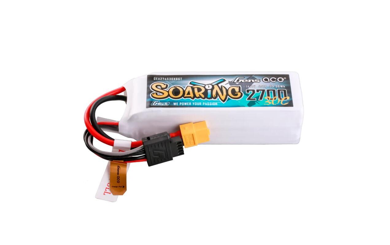 RC-Akku LiPo 2700 mAh 14.8 V 30C Soaring, G-Tech4S LiPo Akku mit XT60 Stecker