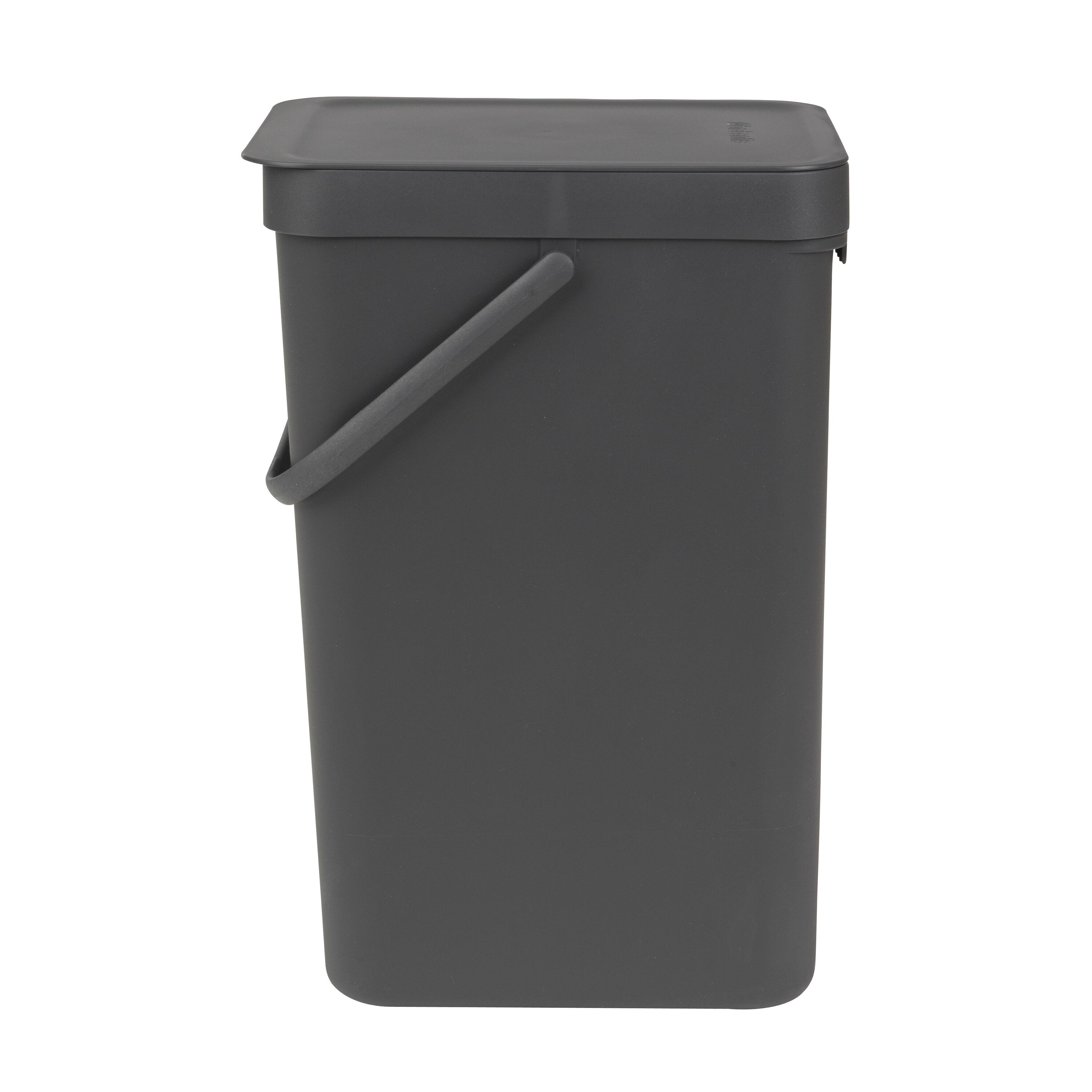 Brabantia Sort & Go Afvalemmer / Opberger 16 L - Donkergrijs