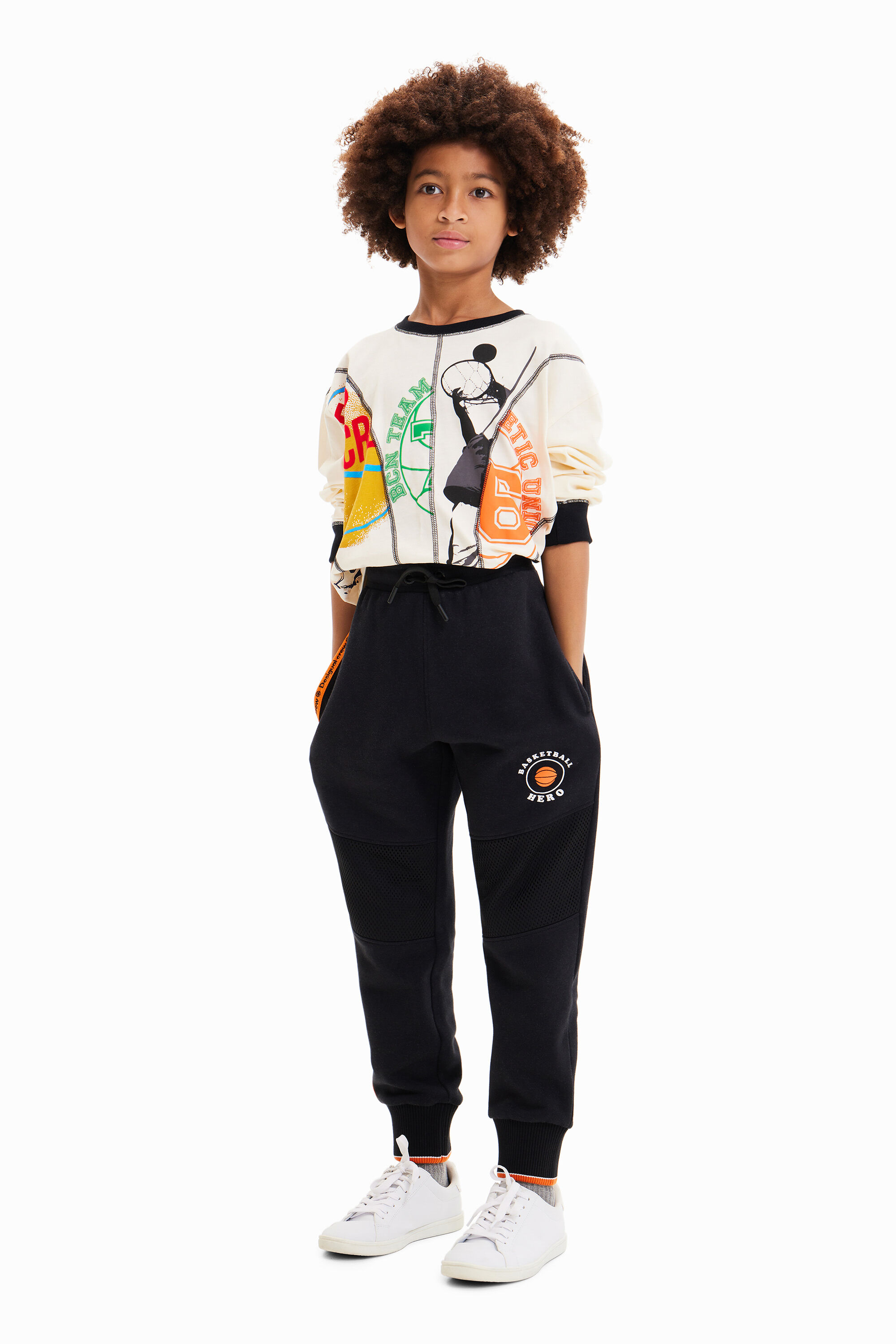 T-shirt patchwork sport