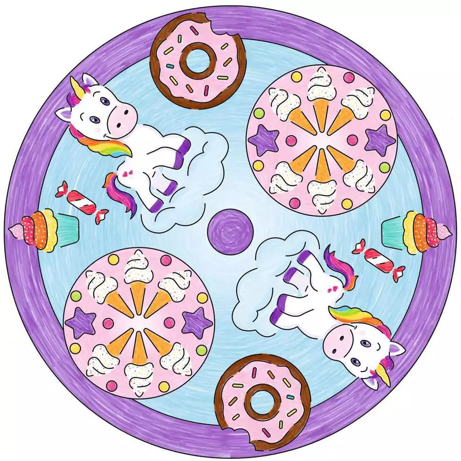 Ravensburger Mandala Designer Unicorn bunt