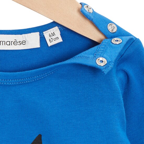 Pop mood T-shirt manches longues   bleu électrique        de               Marèse