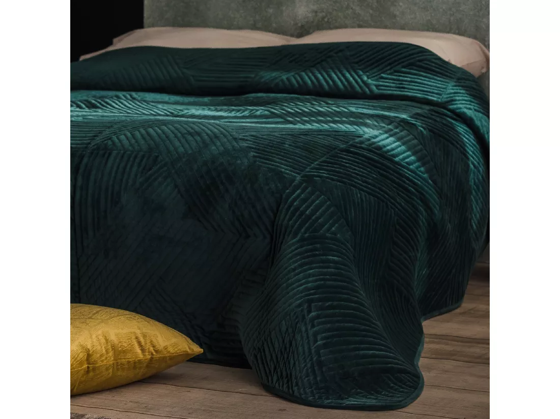 Jeté De Lit Minister Vert Foncé 240 x 260