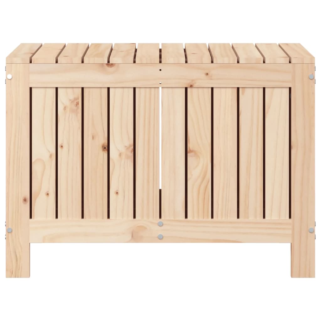 Boîte de rangement de jardin 76x42,5x54 cm bois massif de pin