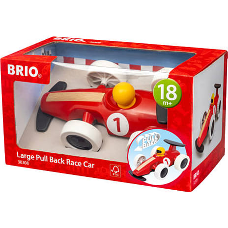 BRIO 30308 stor pull-back racerbil