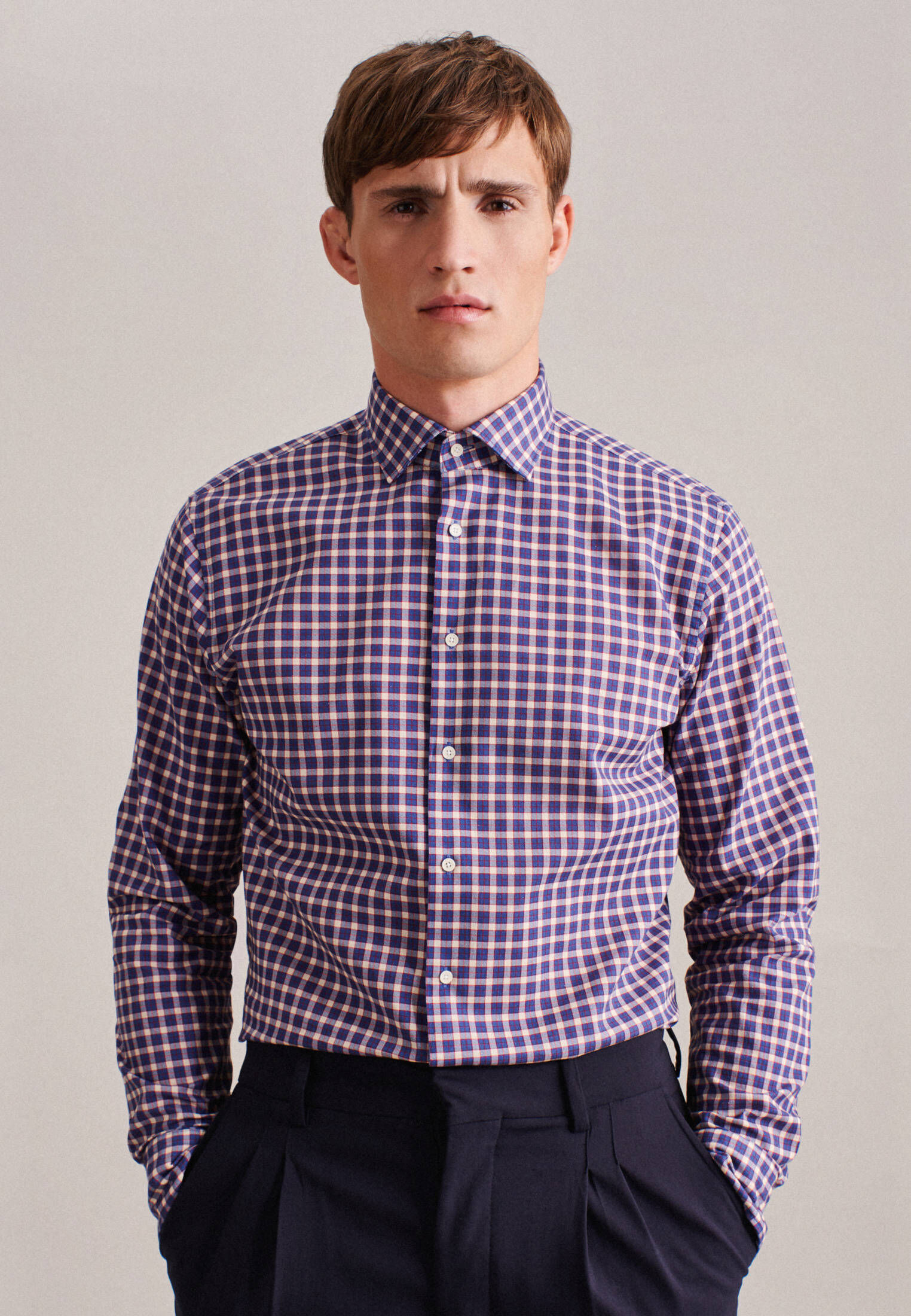 Seidensticker| Herren Leinenhemd Shaped