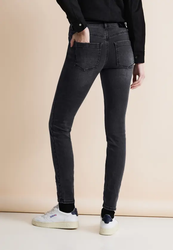 Slim Fit Jeans - soft black wash