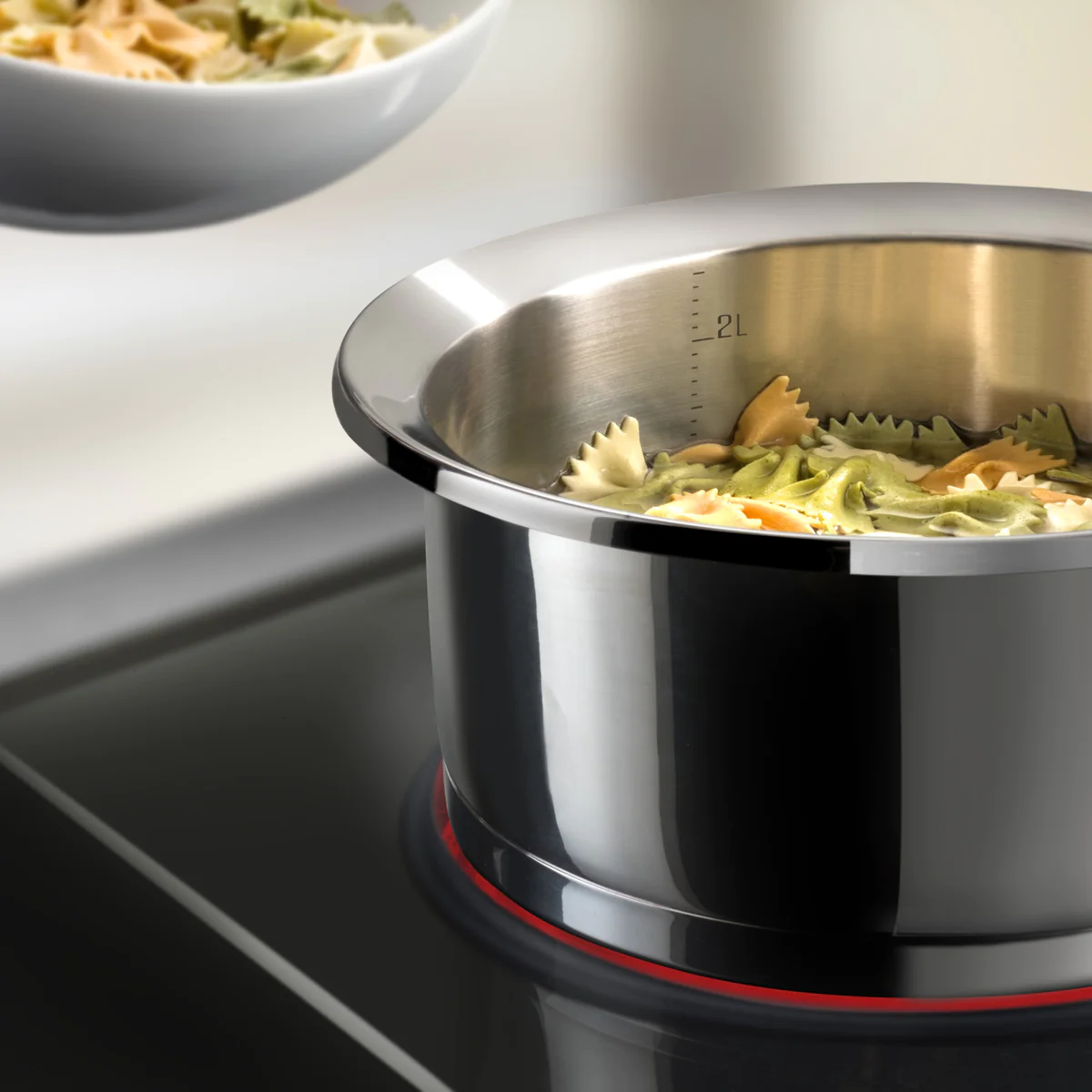 Ycône - Lot de 2 poêles revêtues avec poignée amovible Cuisinox