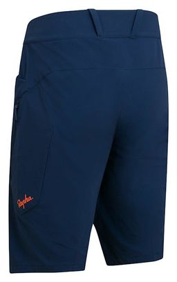 Short de VTT Rapha Trail Shorts Bleu/Orange Homme
