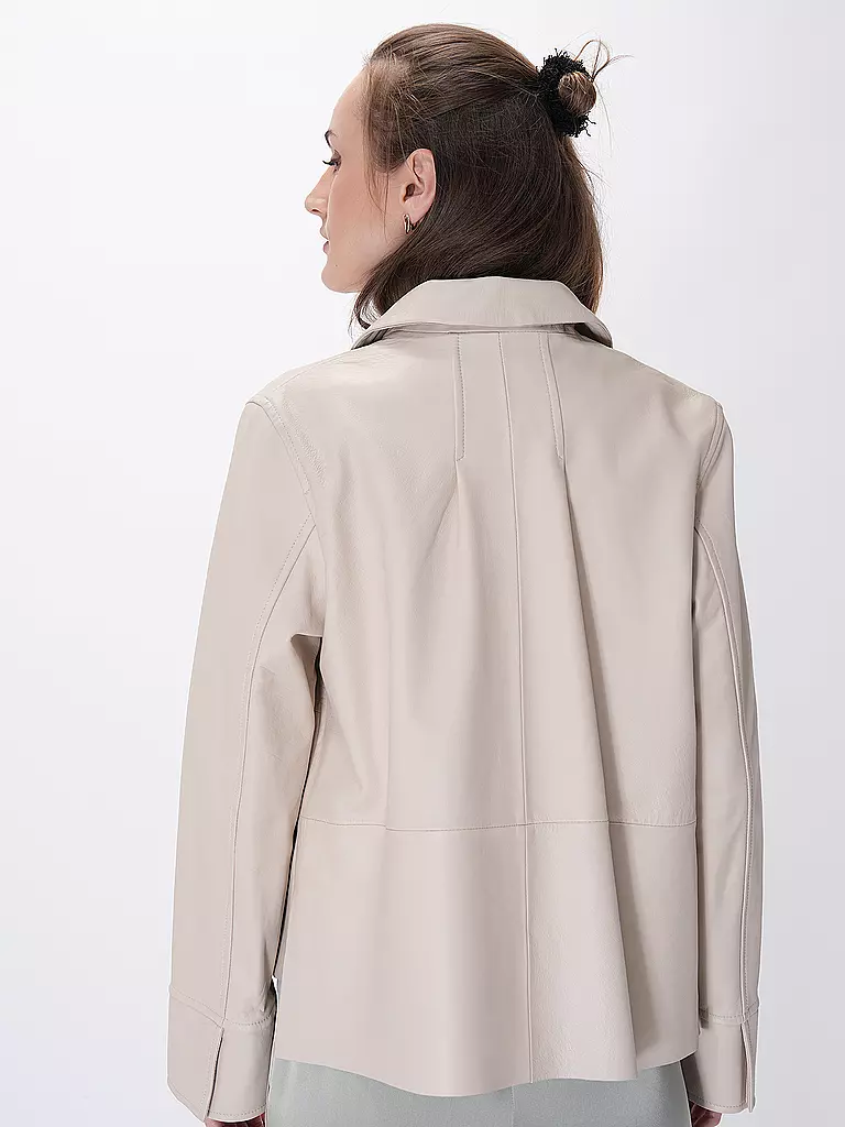 RIANI Lederjacke creme