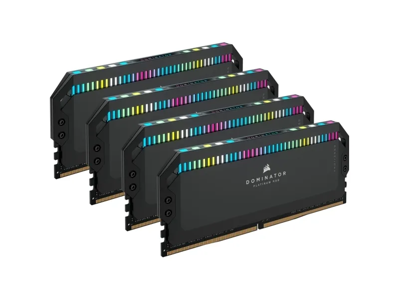 CORSAIR Dominator Platinum RGB - DDR5 - sæt - 64 GB: 4 x 16 GB - DIMM 288-PIN - 6400 MHz / PC5-51200 - CL32 - 1.40 V - sort