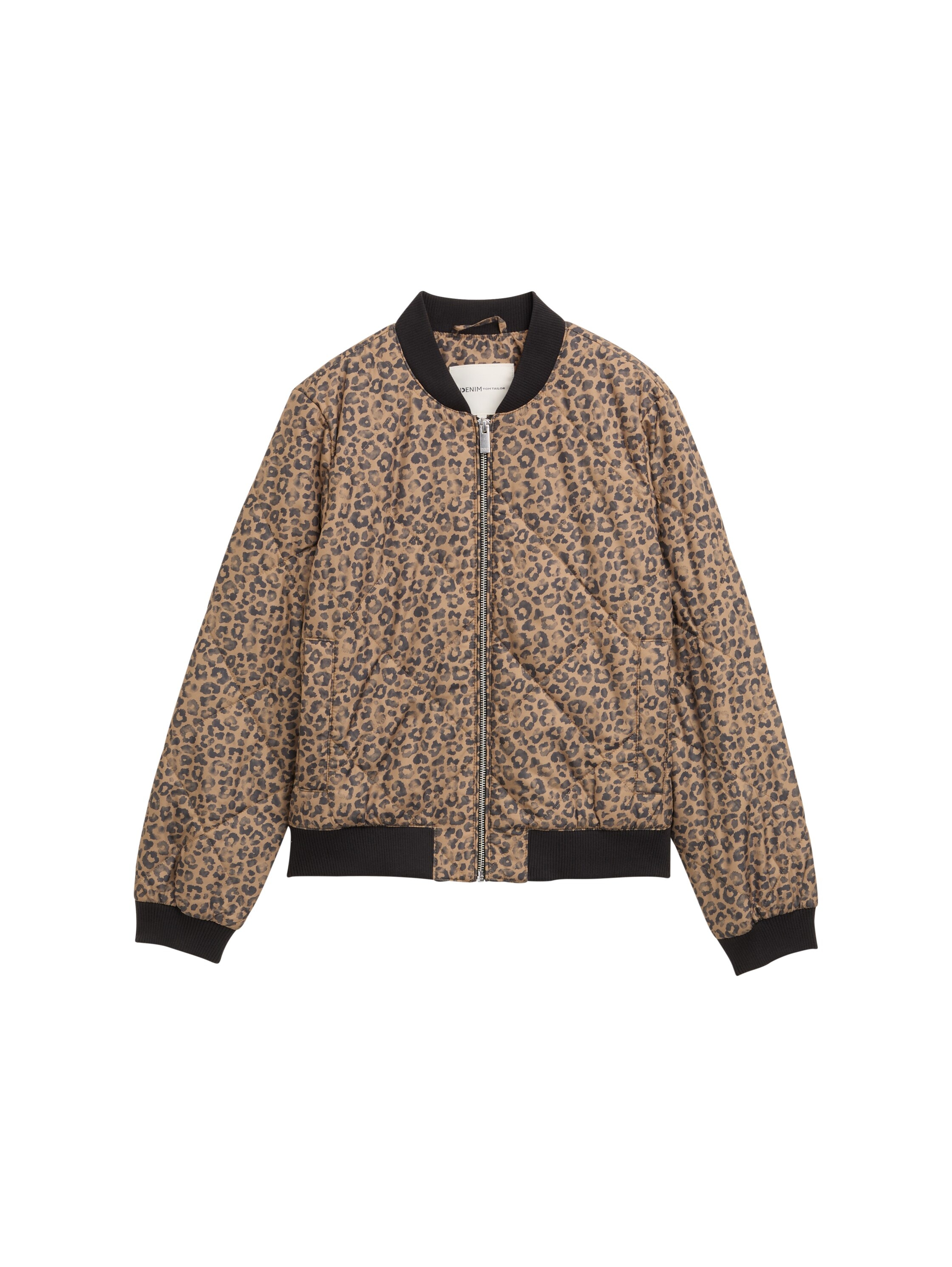 TOM TAILOR Denim Bomberjacke ohne Kapuze mit Strukurmuster