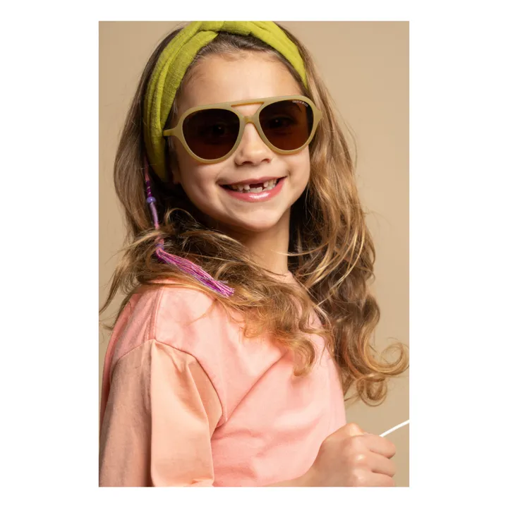 Grech & Co Lunettes de Soleil Aviator | Vert olive