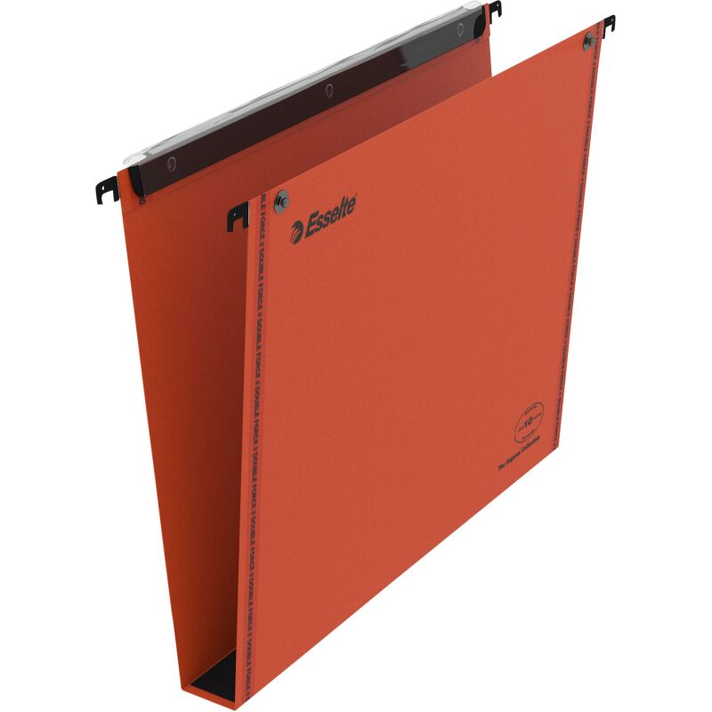 Dossier suspendu pour tiroirs Premium kraft VMG Esselte fond 30 mm orange