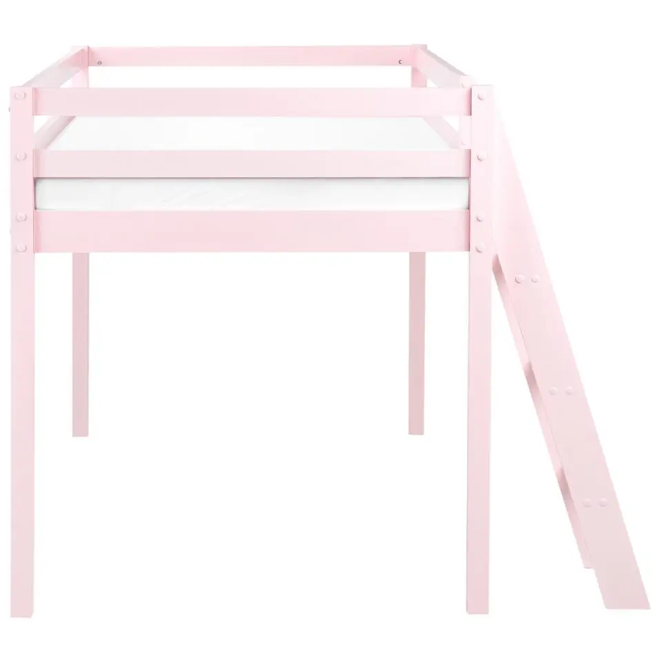 ASCOUX - Kinderbed - Roze - 90 x 200 cm - Dennenhout