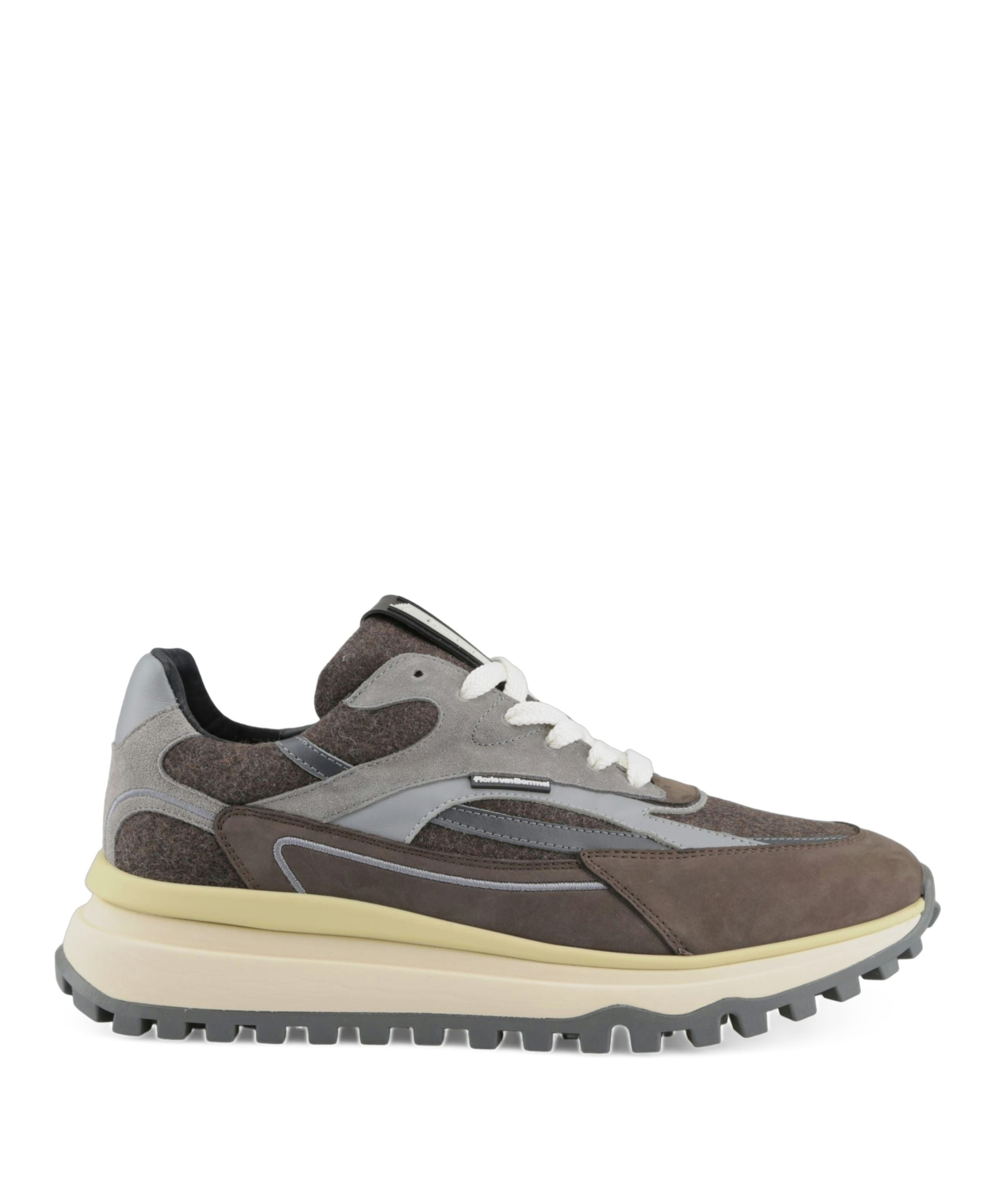Floris van Bommel heren sneakers bruin