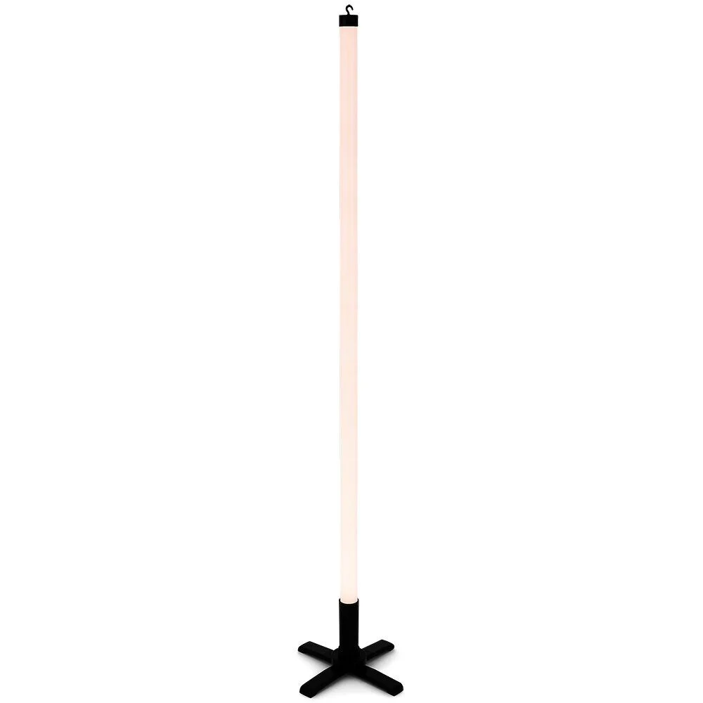 Tube néon LED rose plastique Ø3,3xH116cm