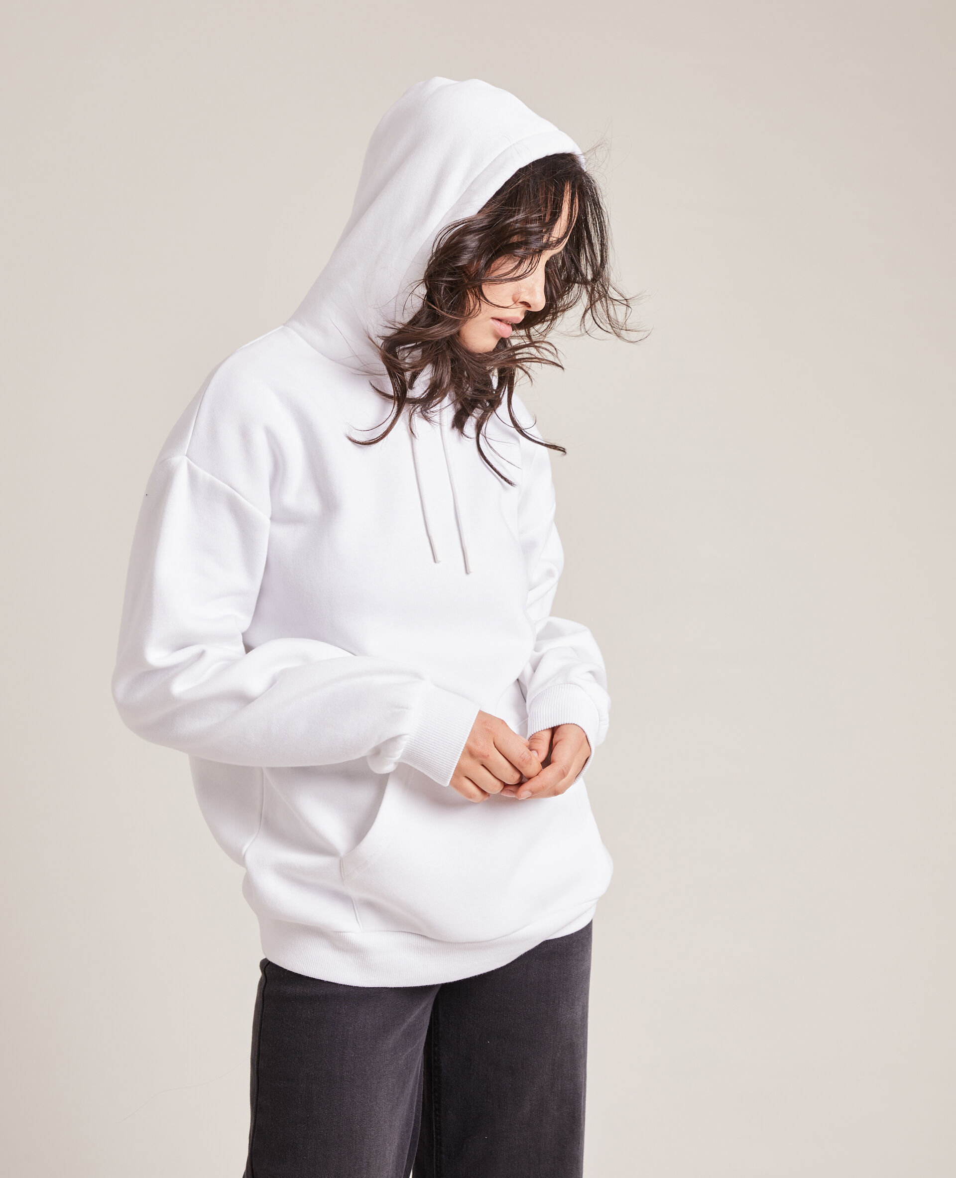 Sweat capuche - Blanc