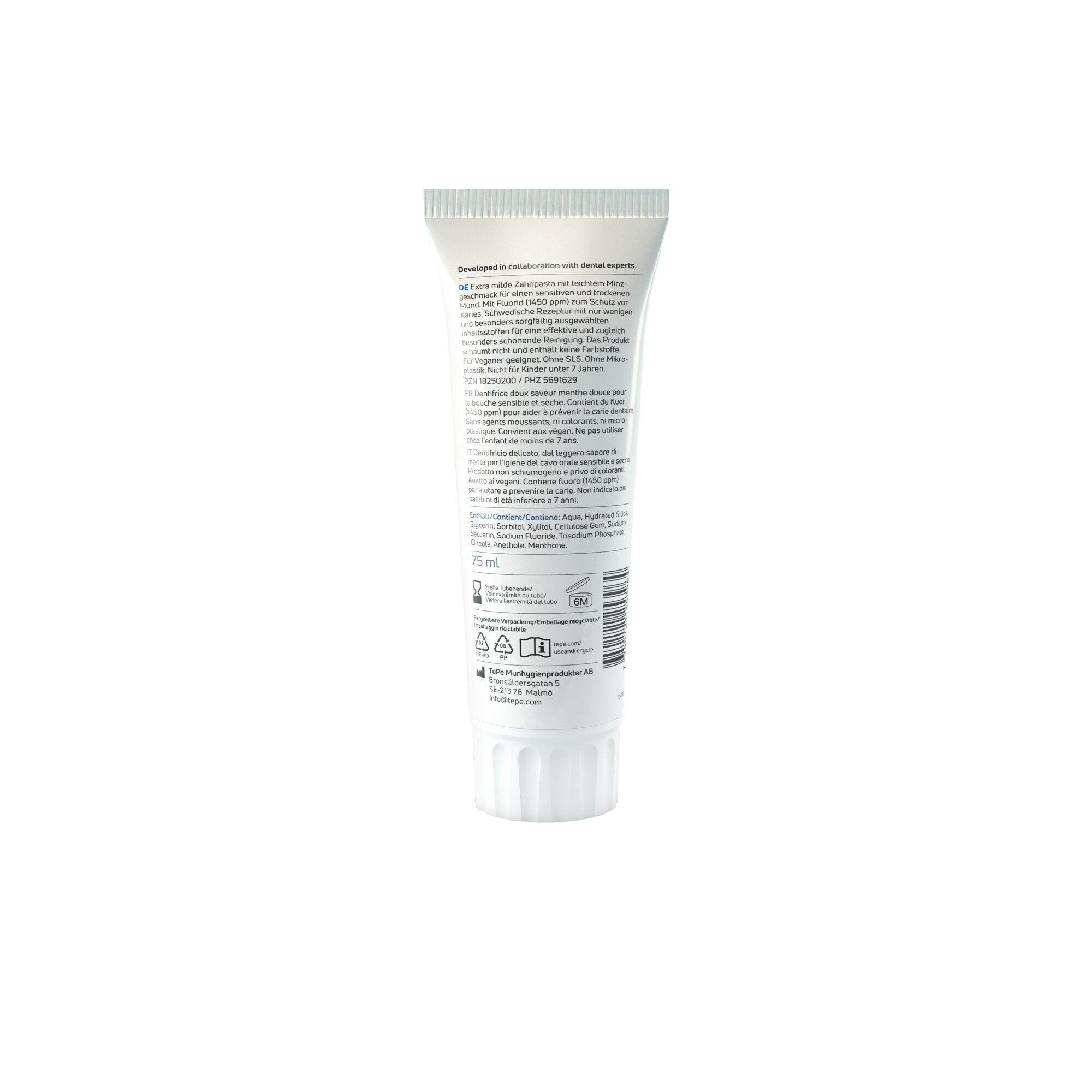 TePe Pure Toothpaste mild peppermint