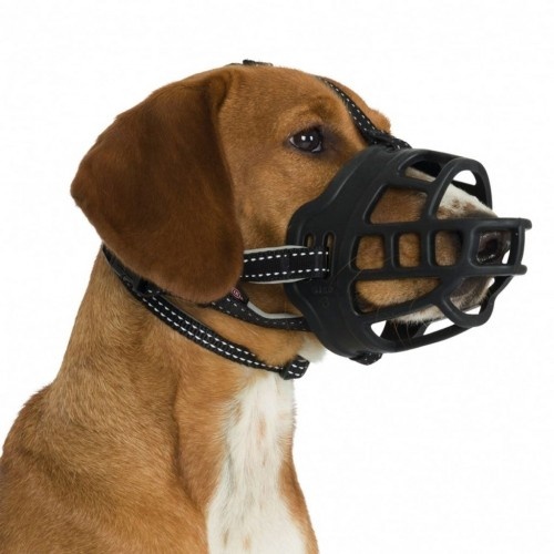 focinheira preta para cachorro