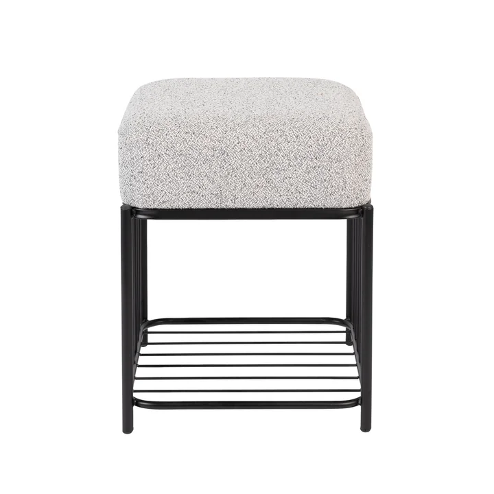 Livingstone - Comfy Hocker 50 x 35 cm, schwarz / grau