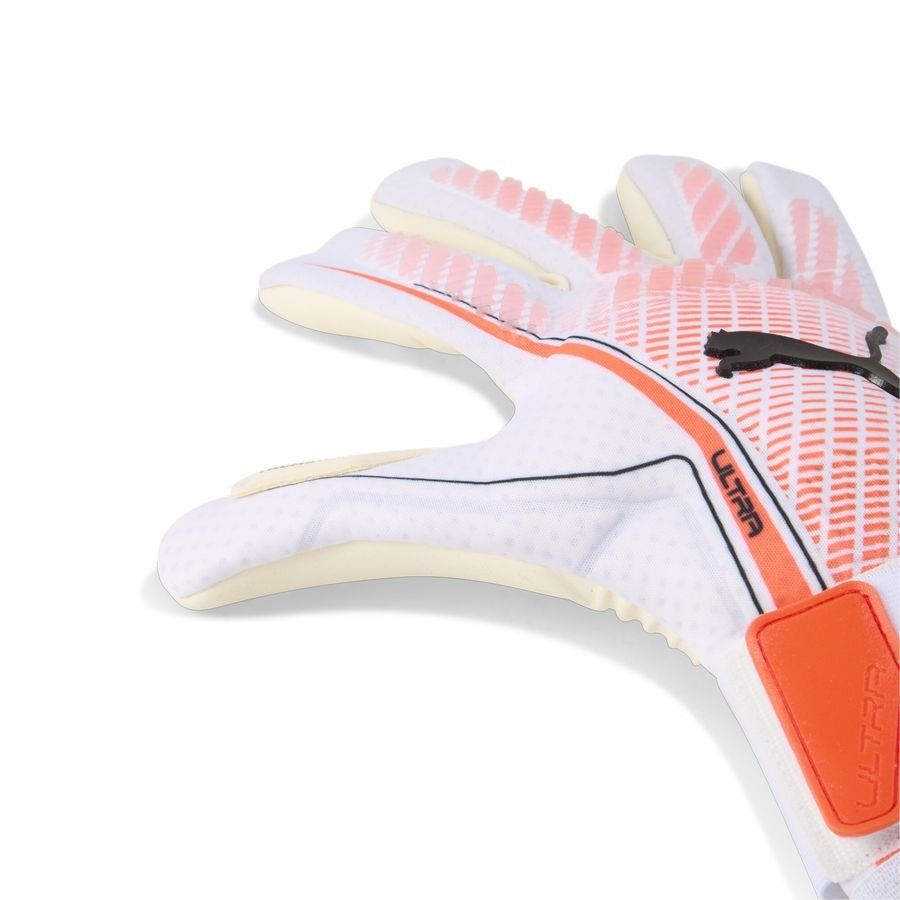 PUMA Gants de Gardien Ultra Ultimate Hybrid Unlimited - Blanc/Glowing Red/Noir