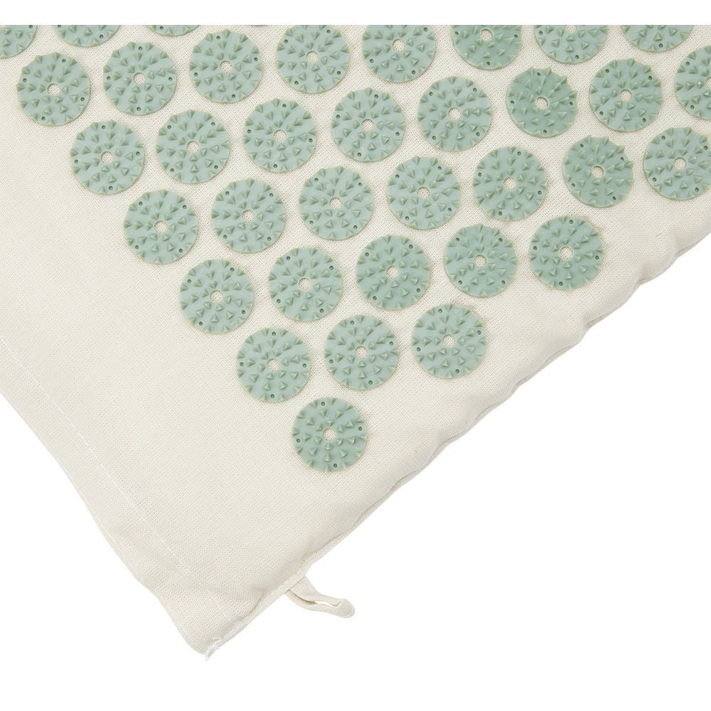 Tapis d'acupression beige et vert