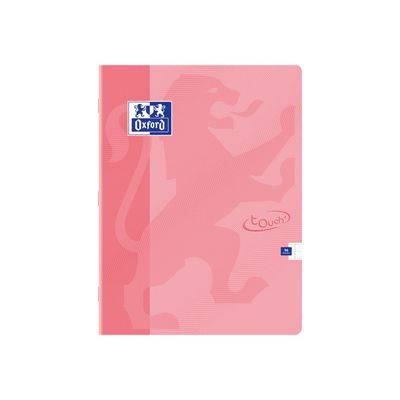 Oxford Touch - Cahier 24 x 32 cm - 96 pages - grands carreaux (seyès) - disponible dans différentes couleurs