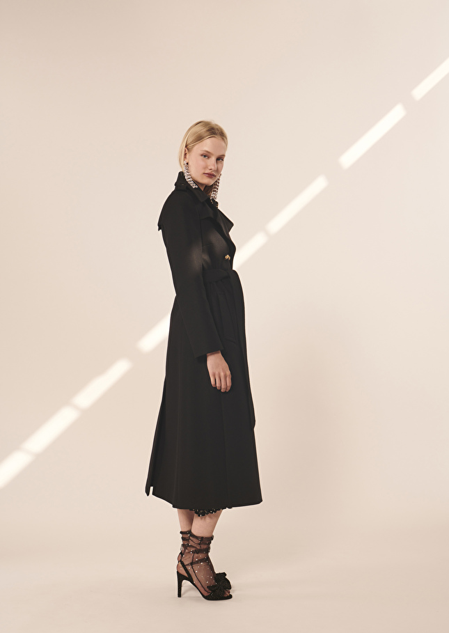 Manteau Maudenoir en velours de laine