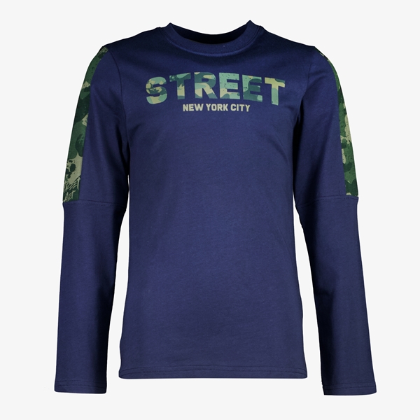 Unsigned jongens shirt met camouflage details
