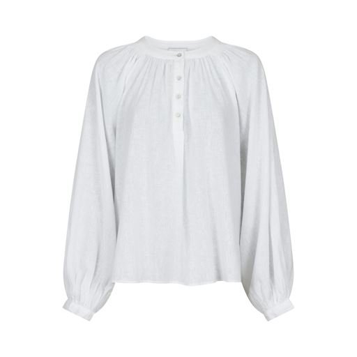Neo Noir Kirsty Solid Bluse, White, 36